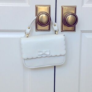 Janie and Jack white handbag